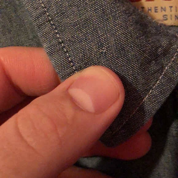 Big Mac Blue Long Sleeve Work Shirt Mens XL Dual Pockets - Picture 2 of 16